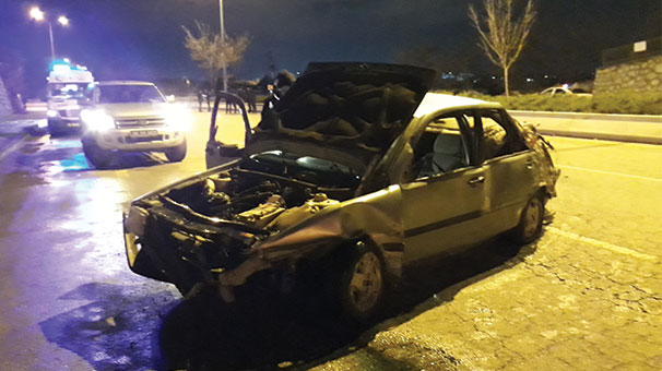 Başkentte trafik kazası: 1 ölü, 1 yaralı