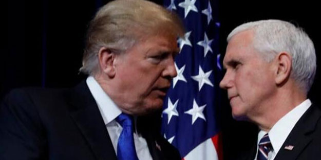 Baskın sonrası Trump ve Pence ilk kez bir araya geldi