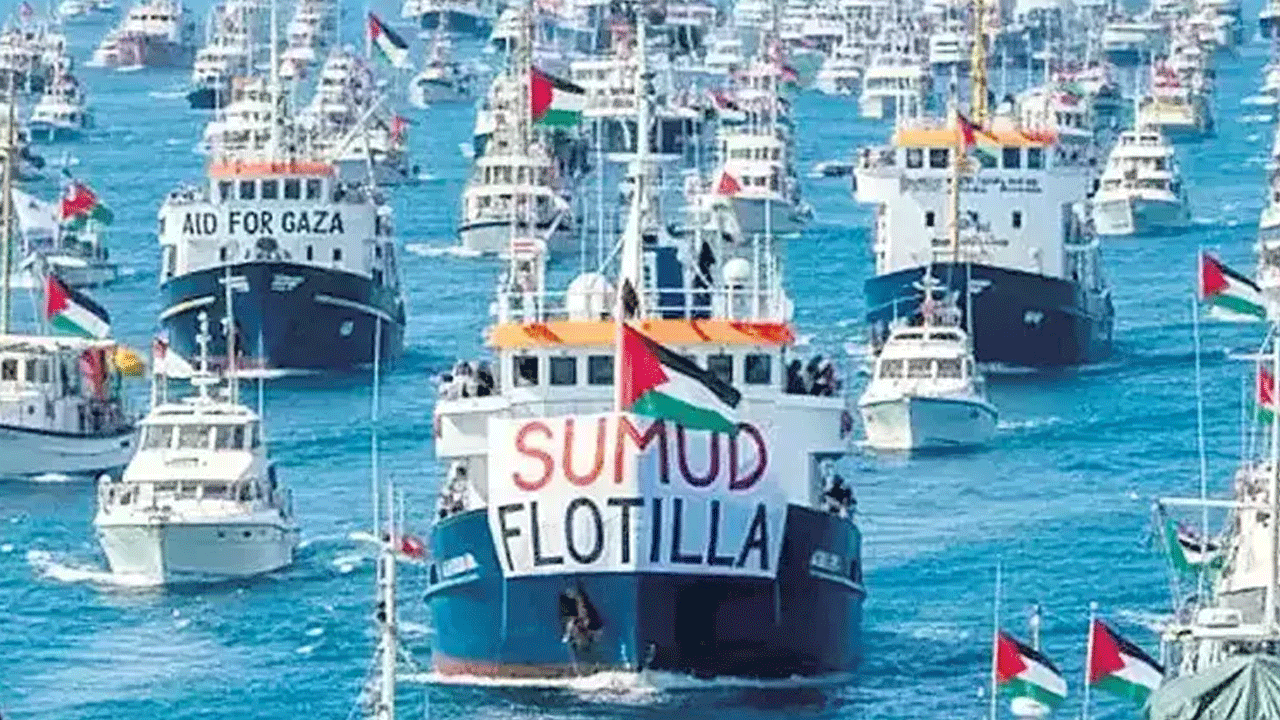 Baskına kılıf arama çabası: Sumud filosuna saldıran İsrail'den alçak yalan!