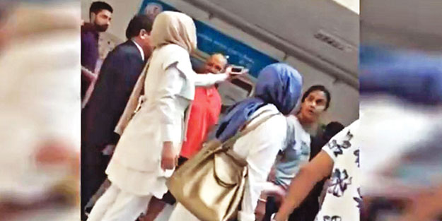 Başörtülü görevliye CHP’li terörü