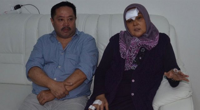 Viyana'da başörtülü kadına alçak saldırı