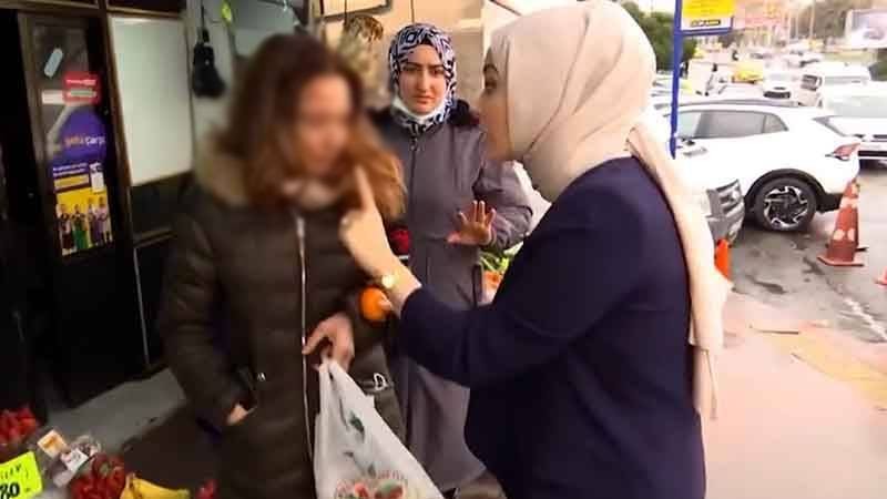 Başörtülü muhabire "kafana hava al, oksijen eksik sende" diye hakaret eden kadından haber var! O gelişme "yok artık" dedirtti