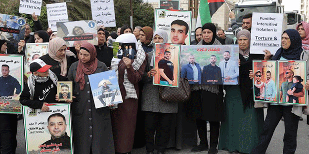 Batı Şeria'da Filistinli tutuklular için eylem!
