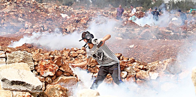 Batı Şeria’da İsrail protestosu