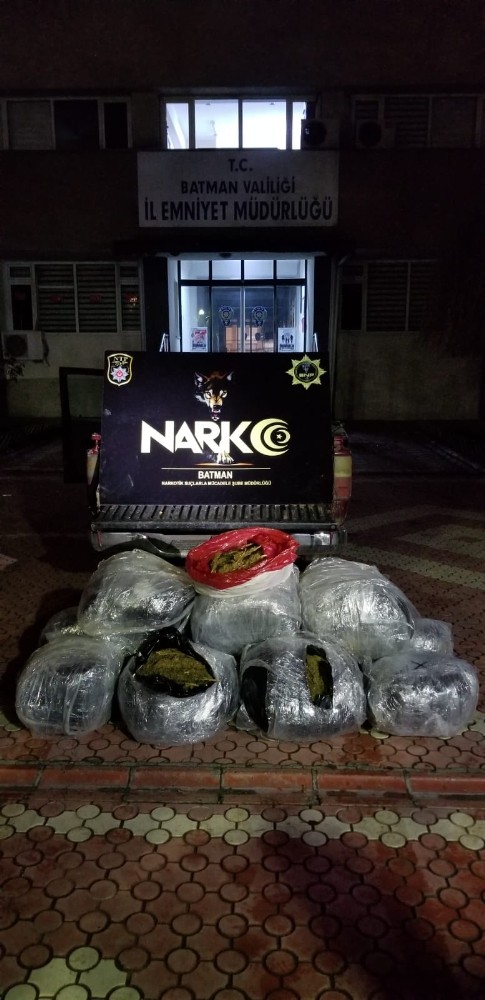Batman’da 110 kilogram esrar ele geçirildi 