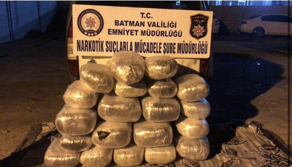 Batman’da bir yılda 2 ton uyuşturucu ele geçirildi 