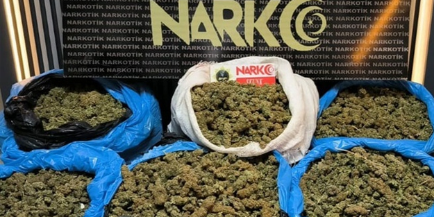 Batman'da durdurulan araçta 27 kilo esrar maddesi yakalandı