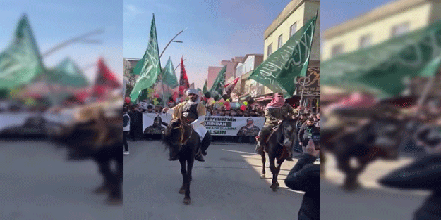 Batman'da tevhid sancaklı Gazze yürüyüşü!