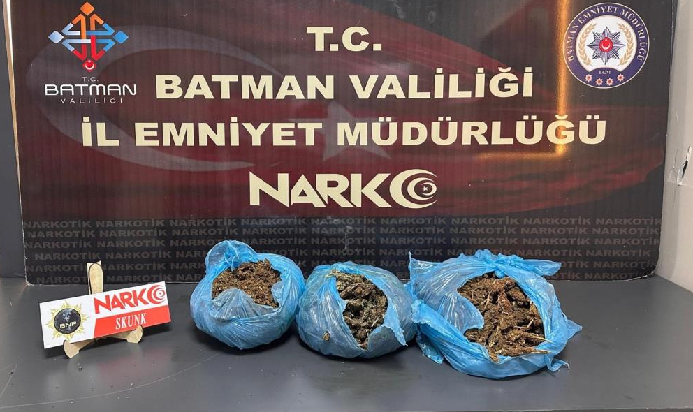 Batman'da uyuşturucu ele geçirildi