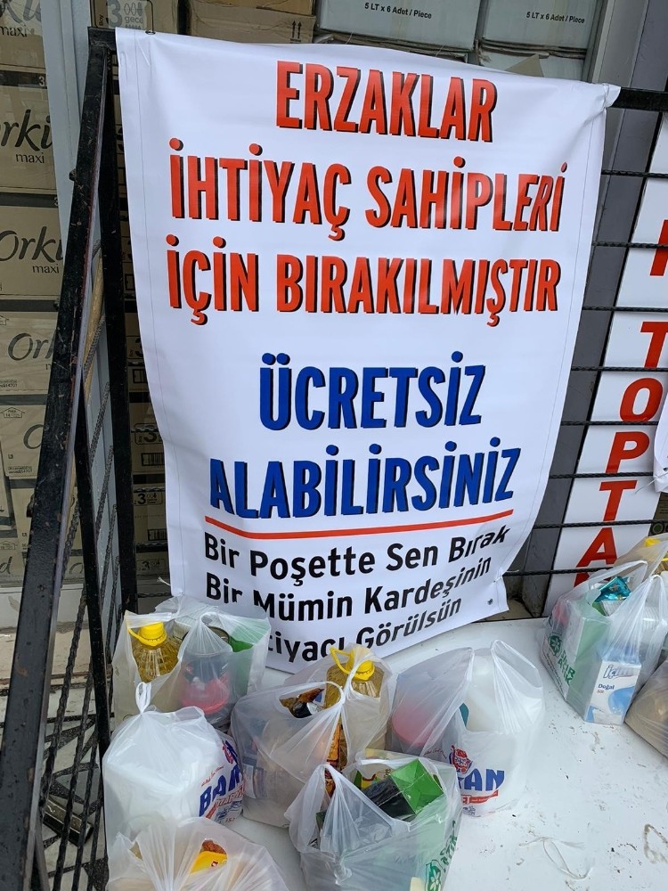 Batman’daki marketten ’Askıda Gıda’ kampanyası 