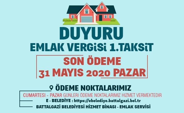 Battalgazi Belediyesi’nde vezneler hafta sonu açık olacak 