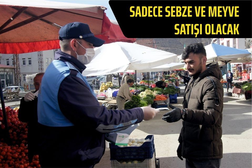 Bayburt halk pazarına yeniden düzenleme 
