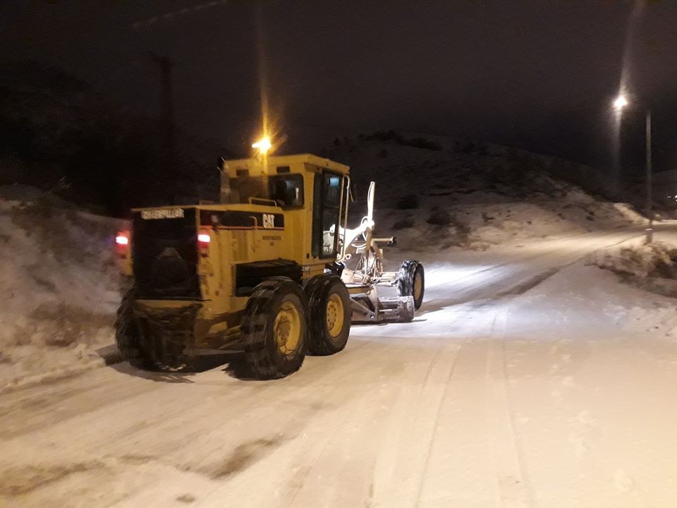 Bayburt’ta kar yağışı 