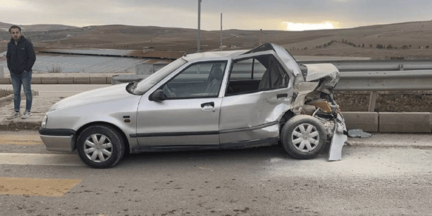 Bayburt'ta kaza! 1 yaralı