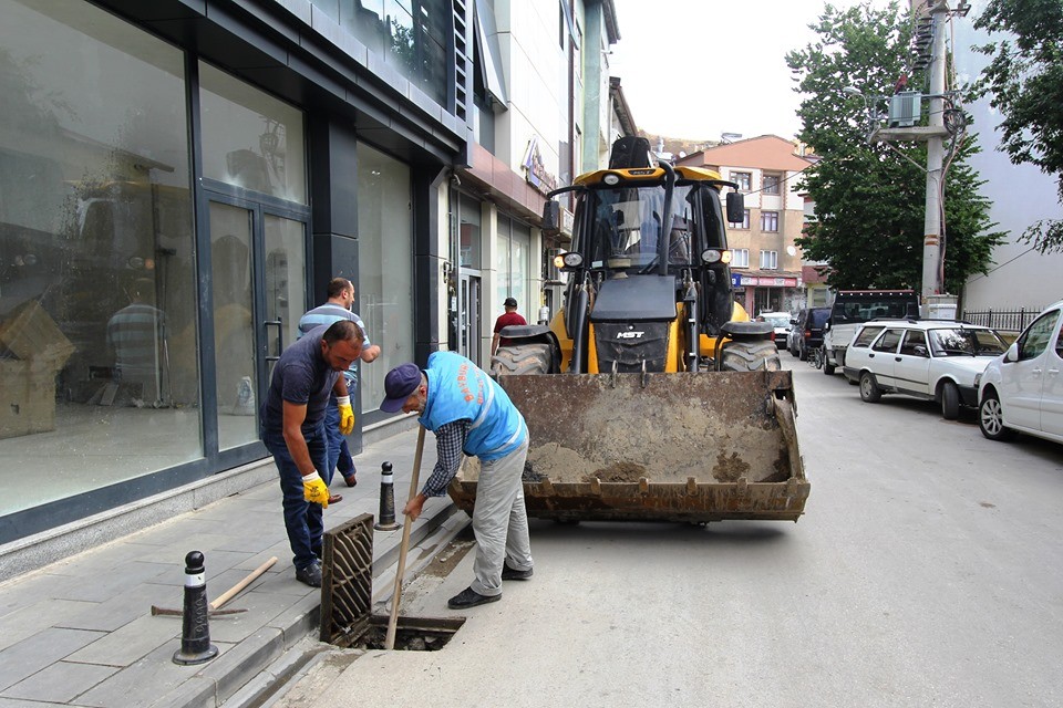 Bayburt’ta sağanak yağışın ardından 