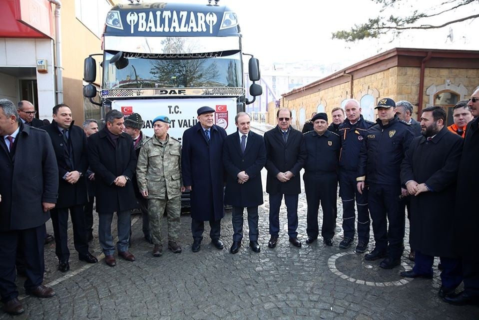 Bayburt’tan deprem bölgesine yardımlar devam ediyor 