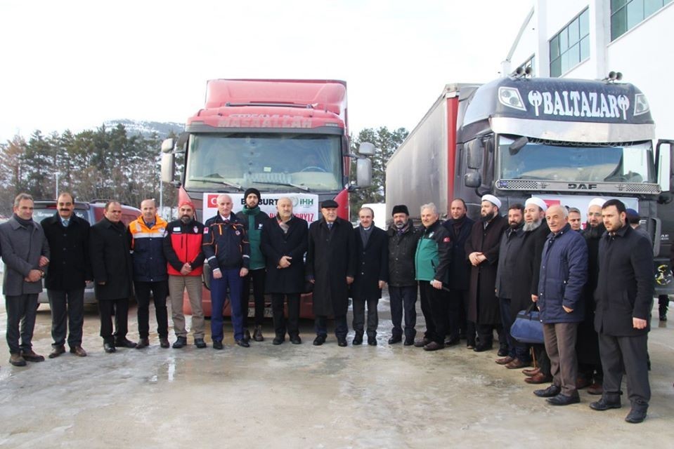 Bayburt’tan İdlib’e yardım eli 