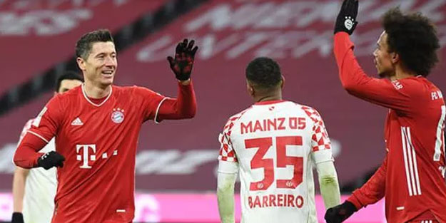 Bayern Münih - Mainz maçında gol yağmuru