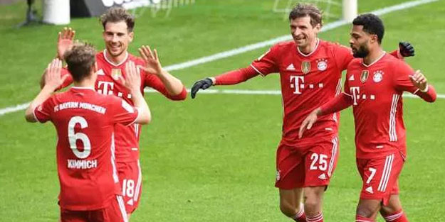 Bayern Münih, W.Bremen'i rahat geçti.