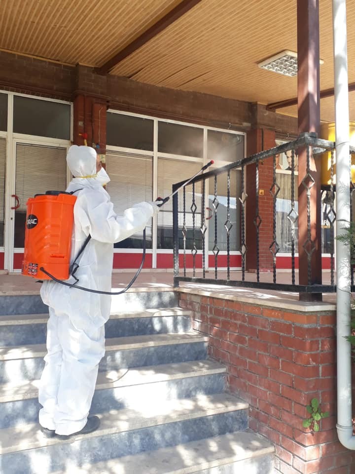 Bayırköy Belediyesinden Korona virüsüne karşı dezenfekte çalışması 