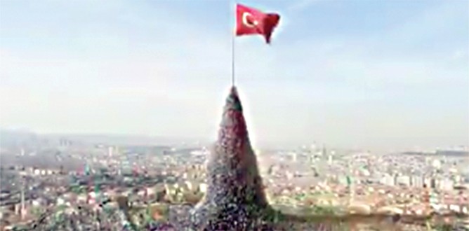 Bayraklı reklamı durduran YSK’ya tepki