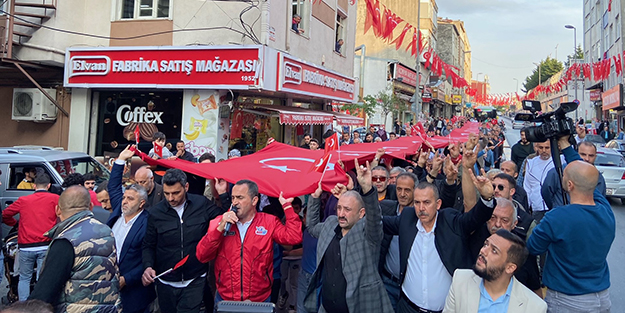Bayraksız HDP'nin ortağı CHP'ye karşı Cumhur İttifakı'ndan anlamlı yürüyüş!