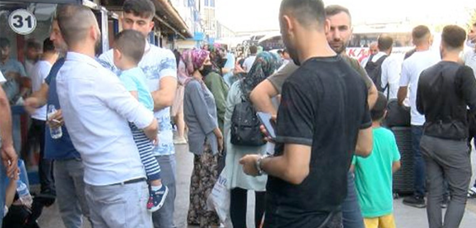 Bayrama 3 gün kala otogarlarda yoğunluk sürdü