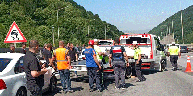 Bolu Dağı Tüneli'nde 18 araç birbirine girdi!