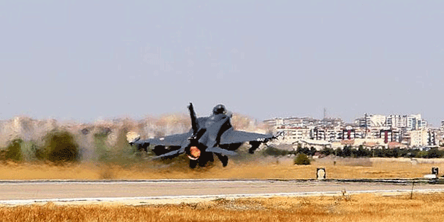 F-16'lar acil koduyla havalandı