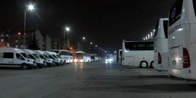 Bayrampaşa otogarında sessizlik hakim