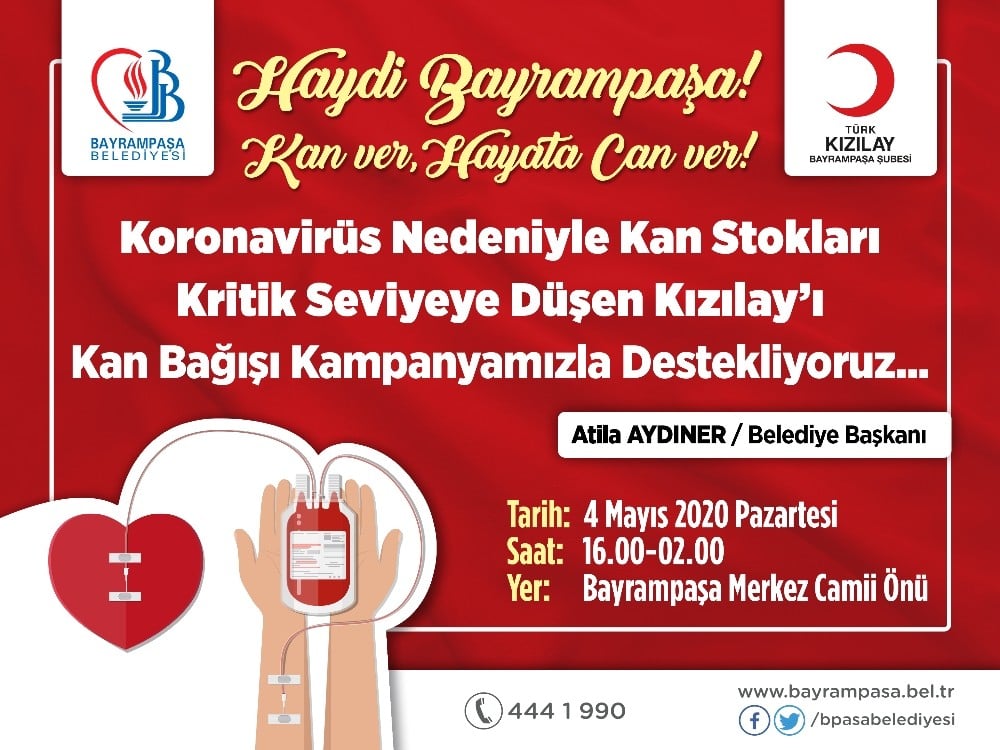 Bayrampaşa’dan Kızılay’a kan desteği 