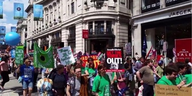 BBC önündeki eylemi görmüyor!