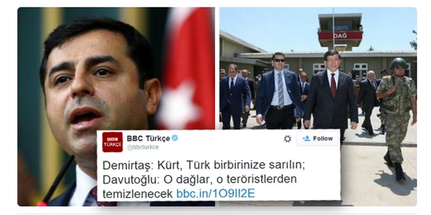 BBC Türkçe PKK'yı barış yanlısı gösterdi!