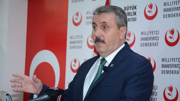 BBP Genel Başkanı Mustafa Destici, AYM Başkanı Arslan'ı ziyaret etti