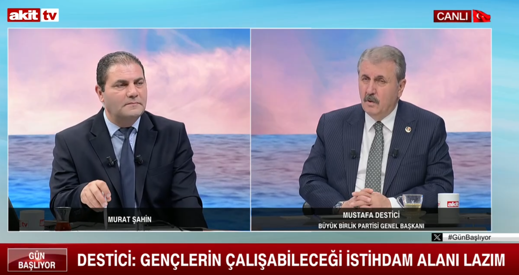 BBP lideri Mustafa Destici, Akit TV’de konuştu: Asgari hane geçim komisyonu kurulmalı