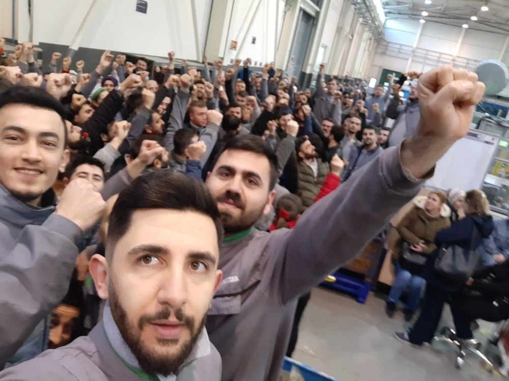 BBP’den eylemdeki işçilere destek 