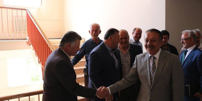 Köy muhtarlarına arazi toplulaştırma anlatıldı