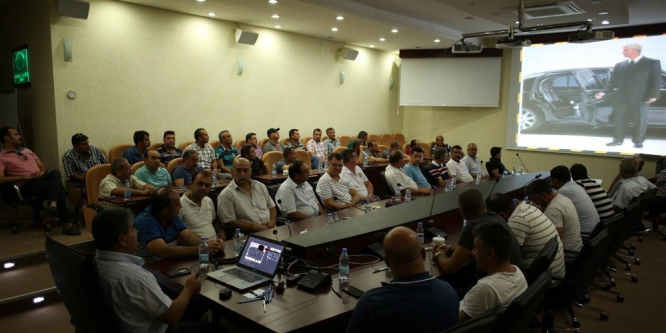 DSİ şoförlerine eğitim verildi