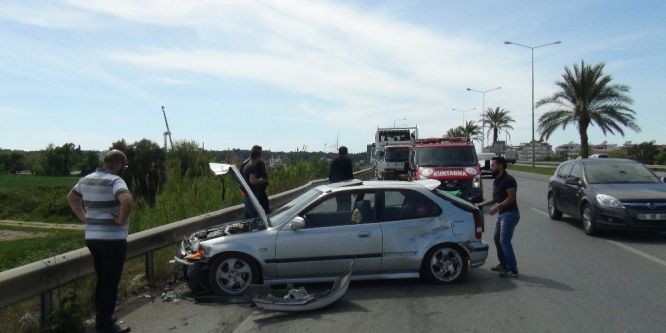 Manavgat’ta trafik kazası: 1 yaralı