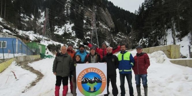 Giresun’da gezginlerden ‘kış yürüyüşü’ etkinlikleri