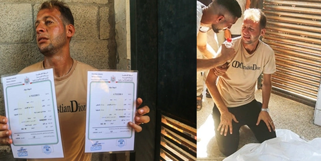 Bebeğine doğum belgesi almaya giden baba, İsrail saldırısında eşini ve bebeğini kaybetti!