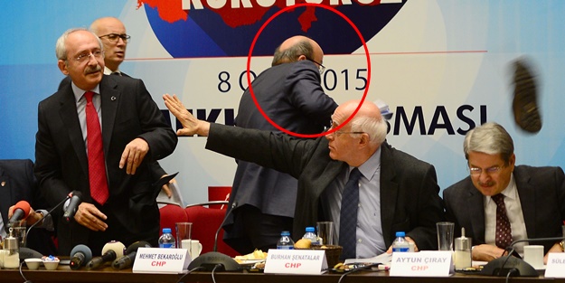 Bekaroğlu Kılıçdaroğlu'na saldırı anında kaçtı