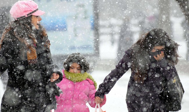 Beklenen kar yağışı başladı