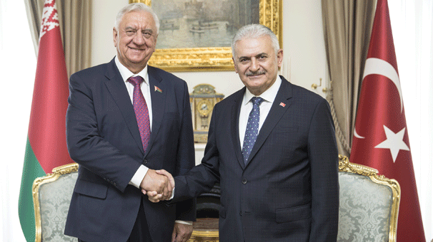 Belarus Cumhuriyet Senatosu Başkanı Mikhail Miyasnikoviç Ankara'da