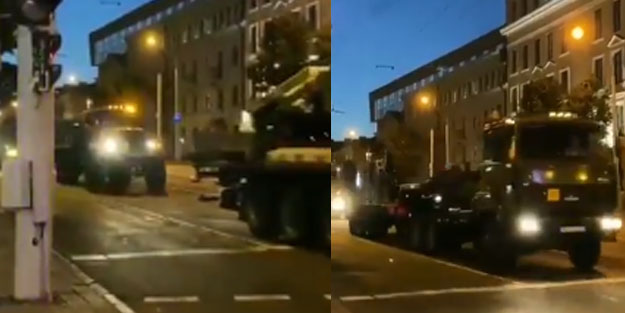 Belarus'ta ordu sokaklara indi