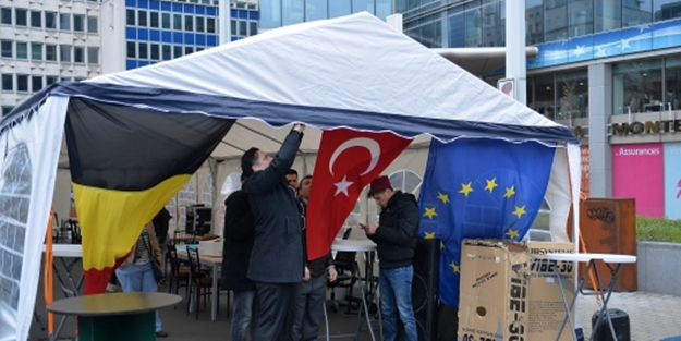 Belçika’da Türk çadırı