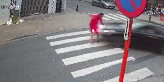 Belçika'da Türk vatandaşına yaya geçidinde araba çarptı