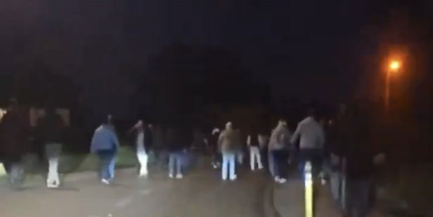 Belçika'da Türkler ve terör örgütü PKK destekçileri arasında arbede çıktı