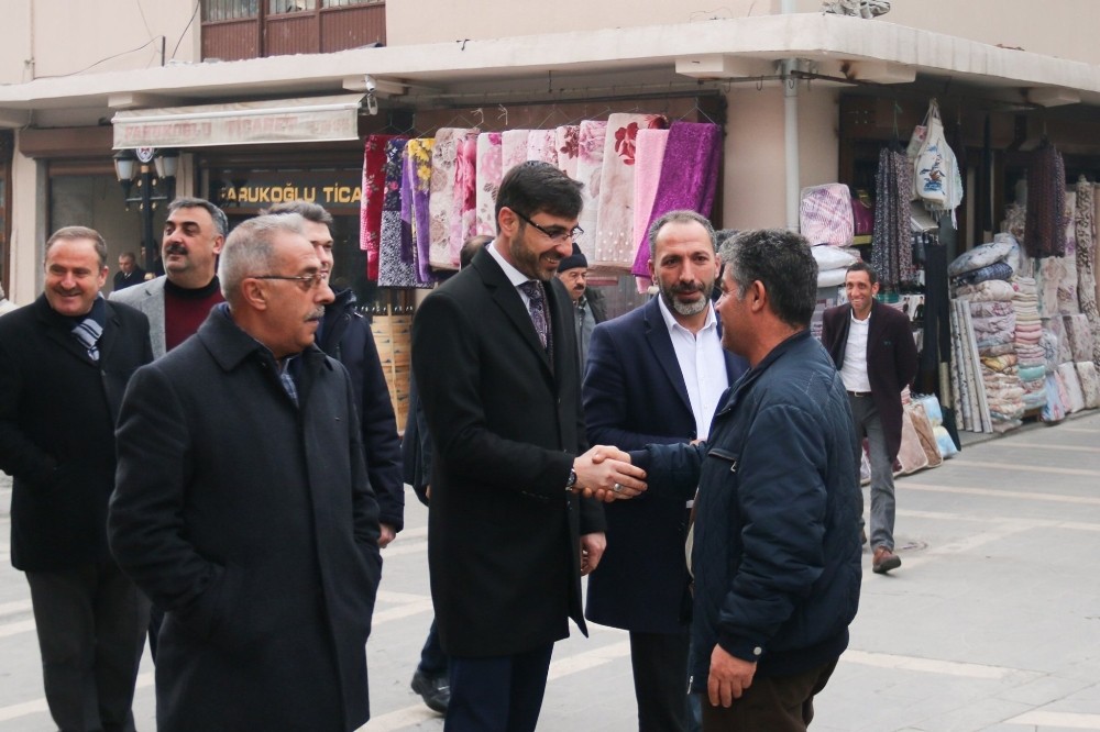 Belediye Başkanı Nesrullah Tanğlay’dan esnaf ziyareti 