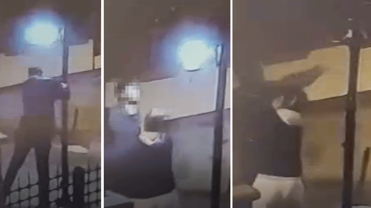 Belediye Başkanı'ndan sokak lambasını kıran kişiye: Yapma çocuğum!